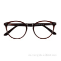 Mode runde Acetatbrillen Frames, Frauen Männer Kreis Acetat optische Brille Frames